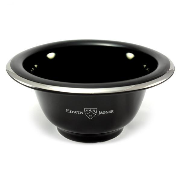 Edwin Jagger Porcelain Shaving Bowl Shaving Mug Edwin Jagger Black