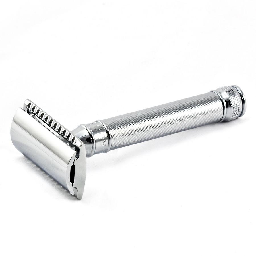 Edwin Jagger Classic Safety Razor, Barley Handle Double Edge Safety Razor Edwin Jagger
