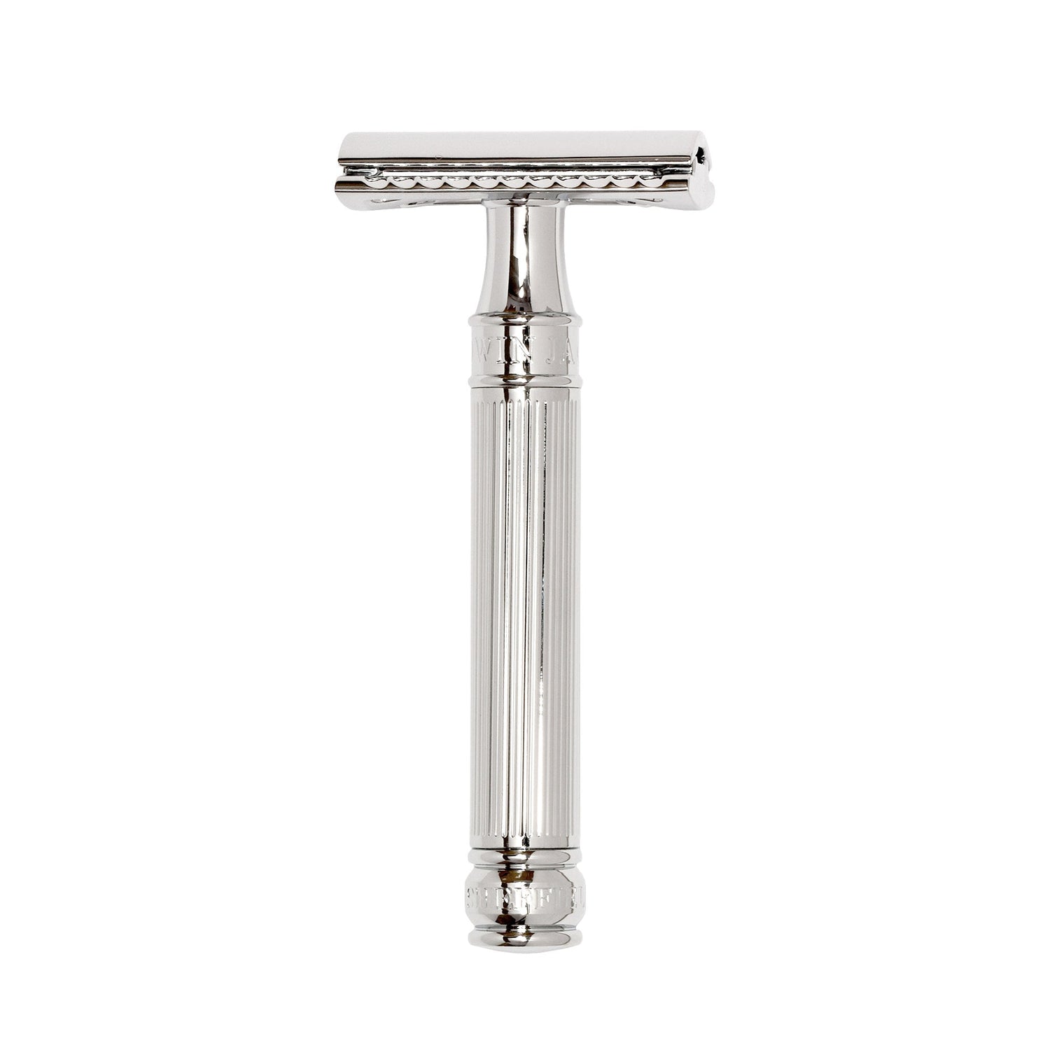 Edwin Jagger DE89L Classic Double-Edge Safety Razor, Lined Chrome Plating Double Edge Safety Razor Edwin Jagger