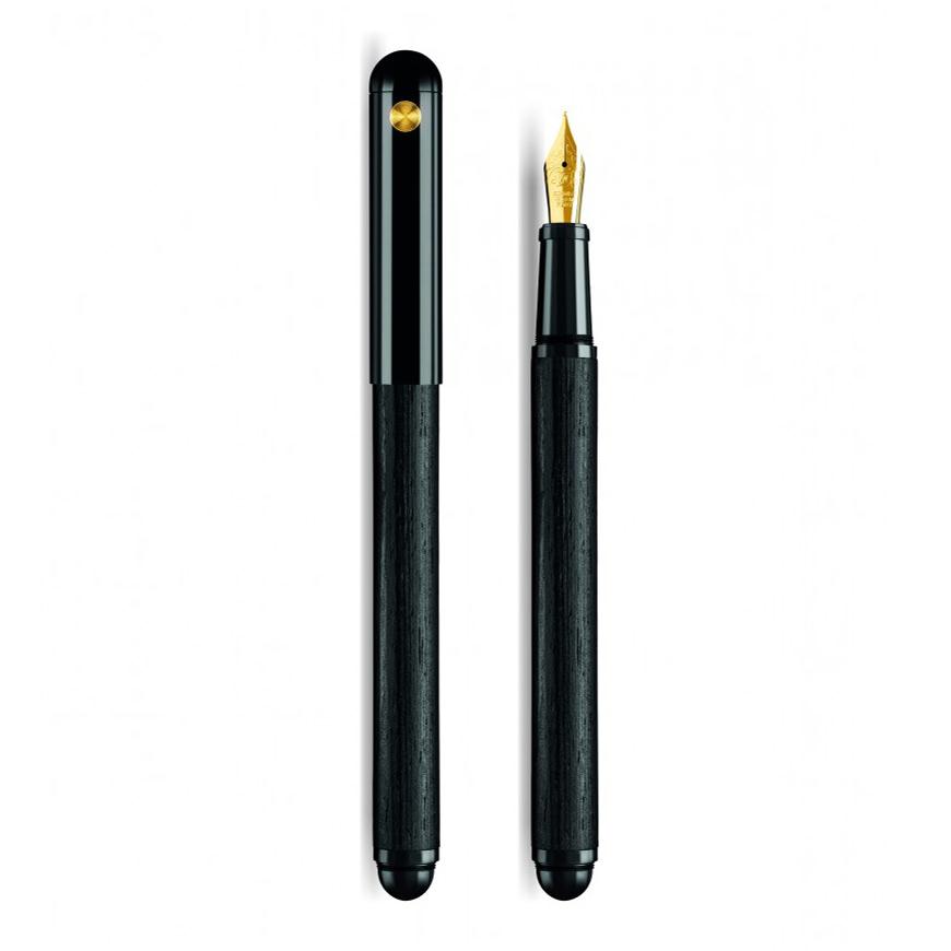e+m Holzprodukte Contract Long Fountain Pen Fountain Pen e+m Holzprodukte Black Edition