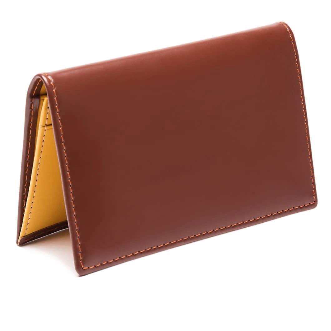 Ettinger Bridle Hide Business Card Case Leather Wallet Ettinger Havana
