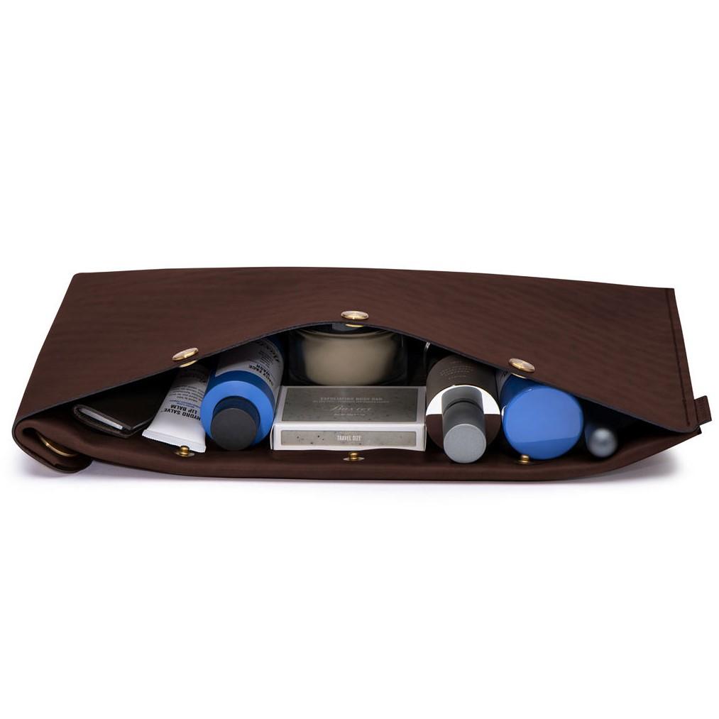 Ezra Arthur Flat Folio Dopp Kit Grooming Travel Case Ezra Arthur