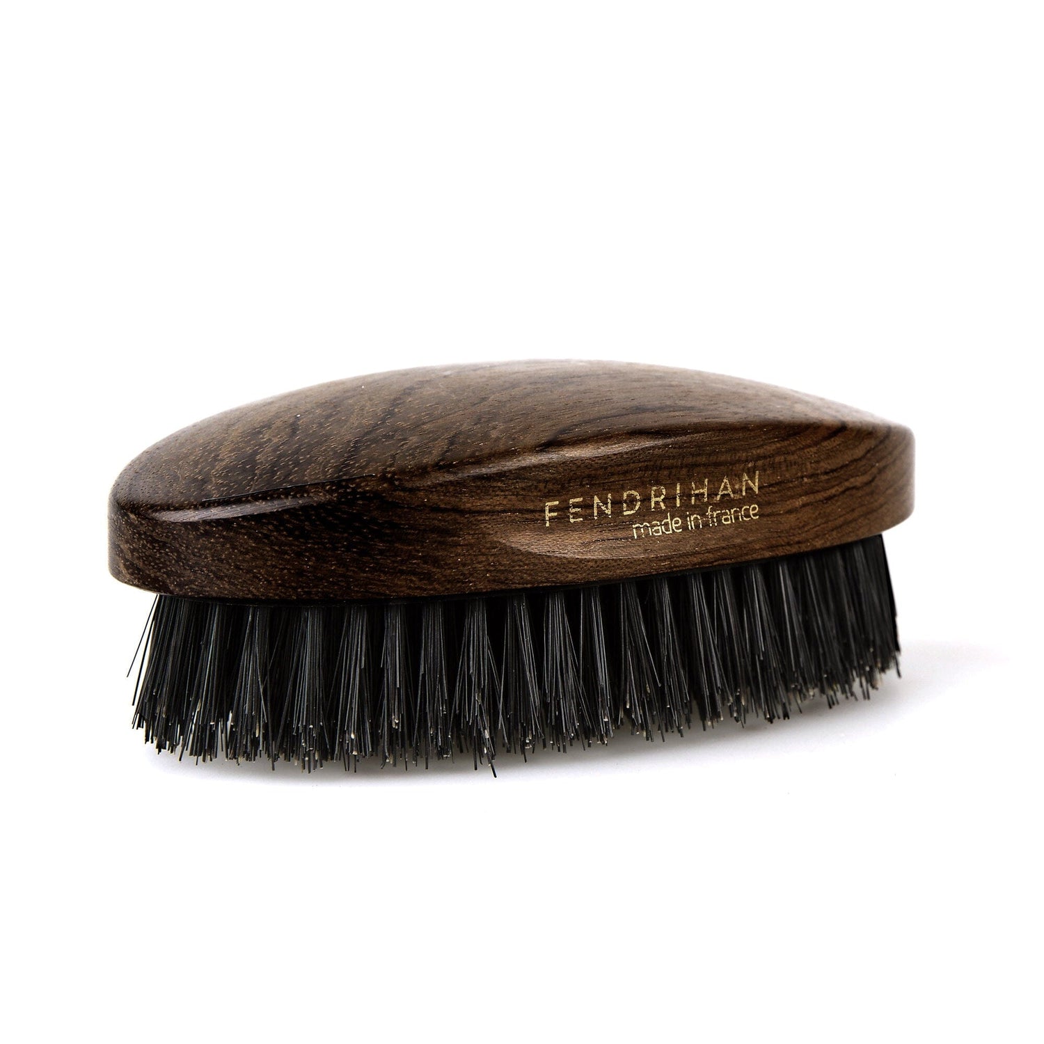 Fendrihan Military Hand-Finished Hair Brush with Dark Bristles, Made in France Hair Brush Fendrihan