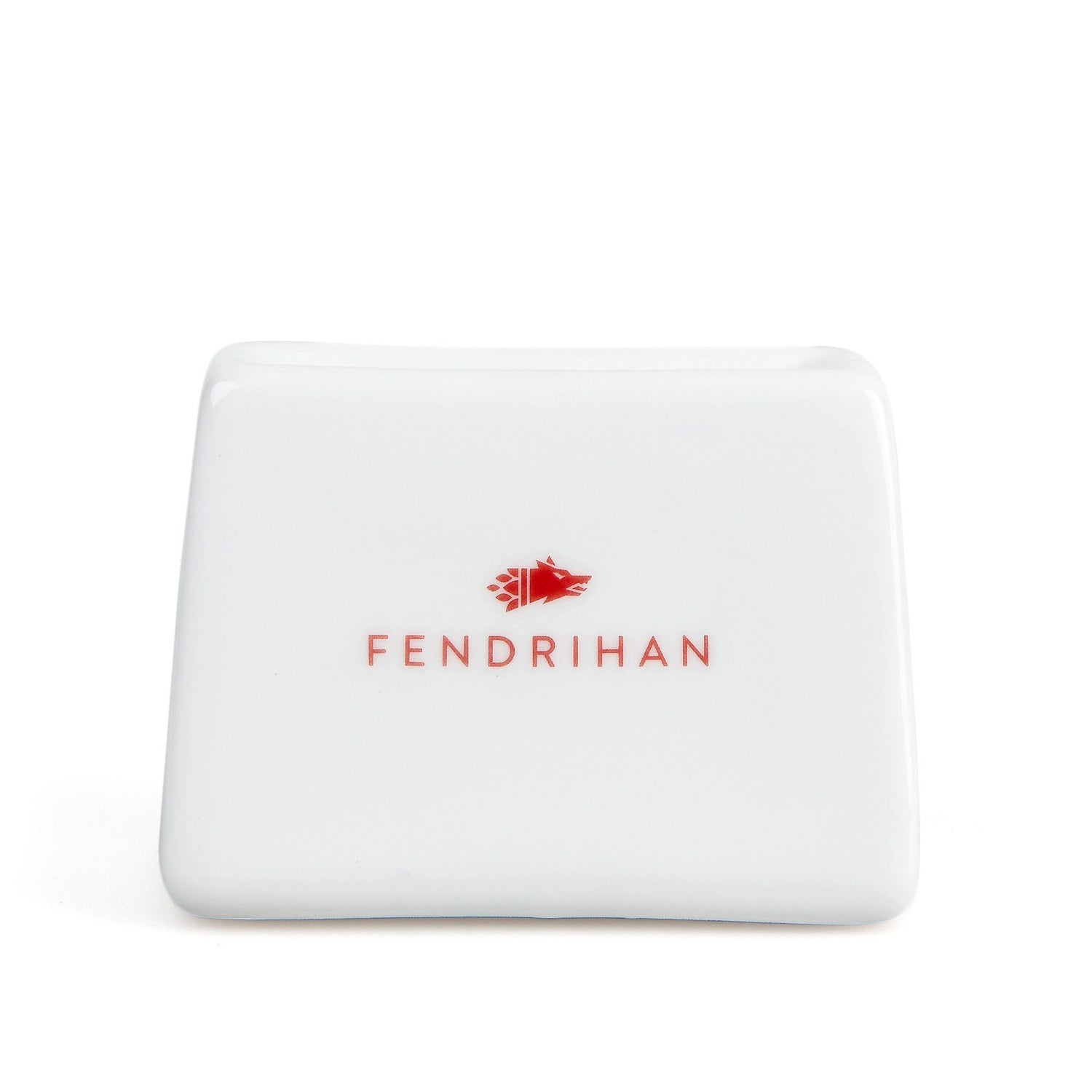 Fendrihan Porcelain Rectangular Blade Bank Razor Blades Disposal Case Fendrihan Red