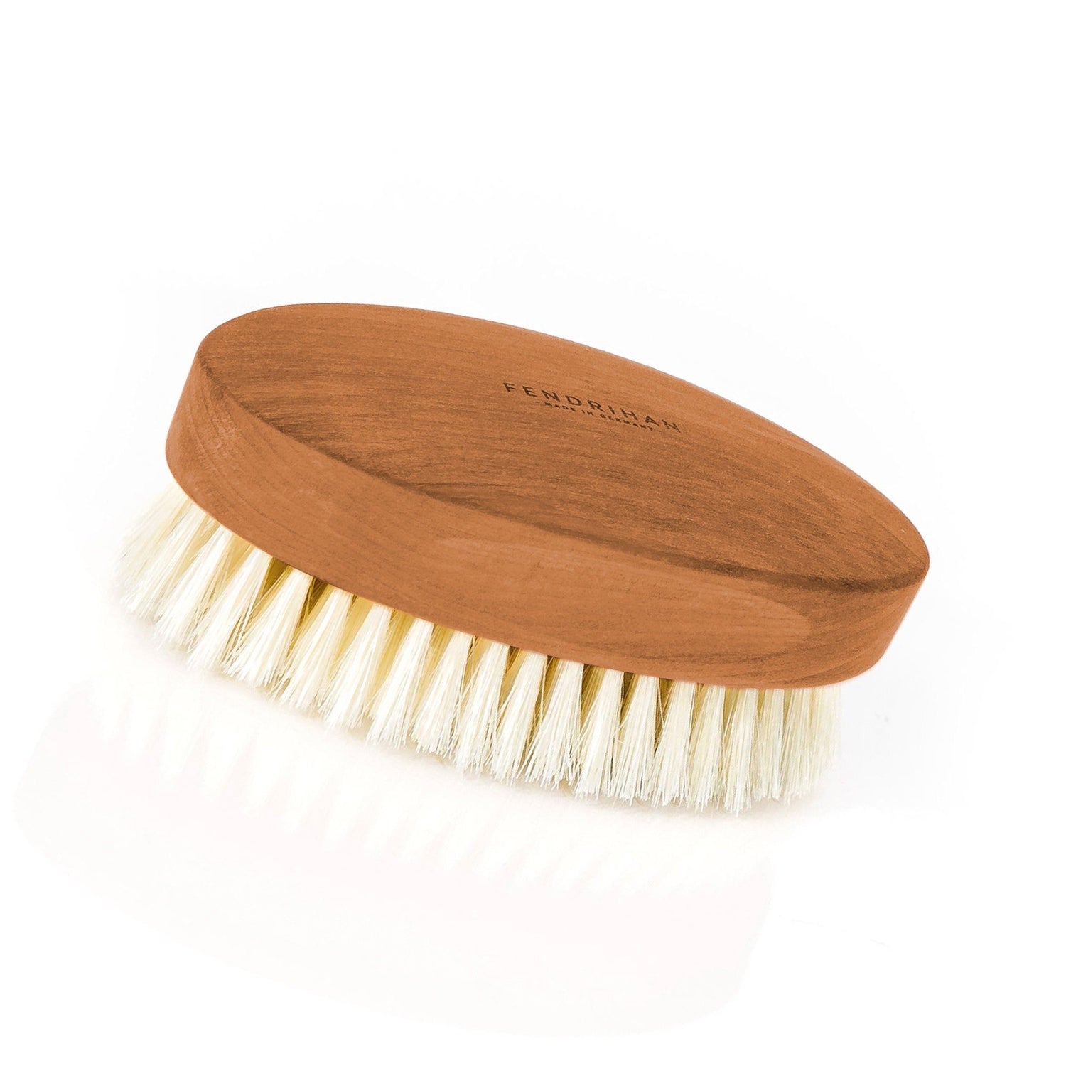 Men's Pearwood Military Hairbrush with Soft Light Bristles - Made in Germany Hair Brush Fendrihan