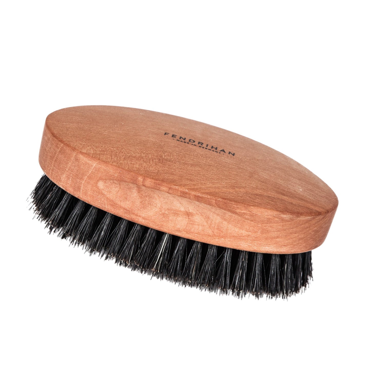 Men's Pearwood Military Hairbrush with Pure Soft or Wild Boar Bristles - Made in Germany Hair Brush Fendrihan