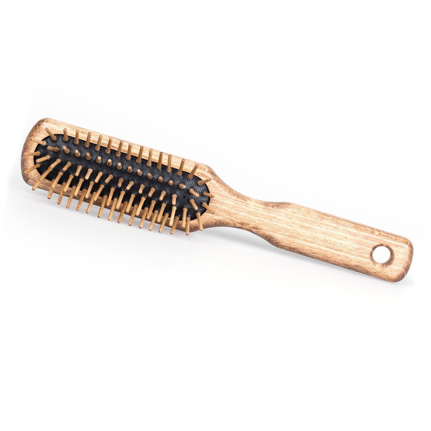 Fendrihan Rectangular Olivewood Pneumatic Brush with Wooden Bristles – Made in Germany Hair Brush Fendrihan