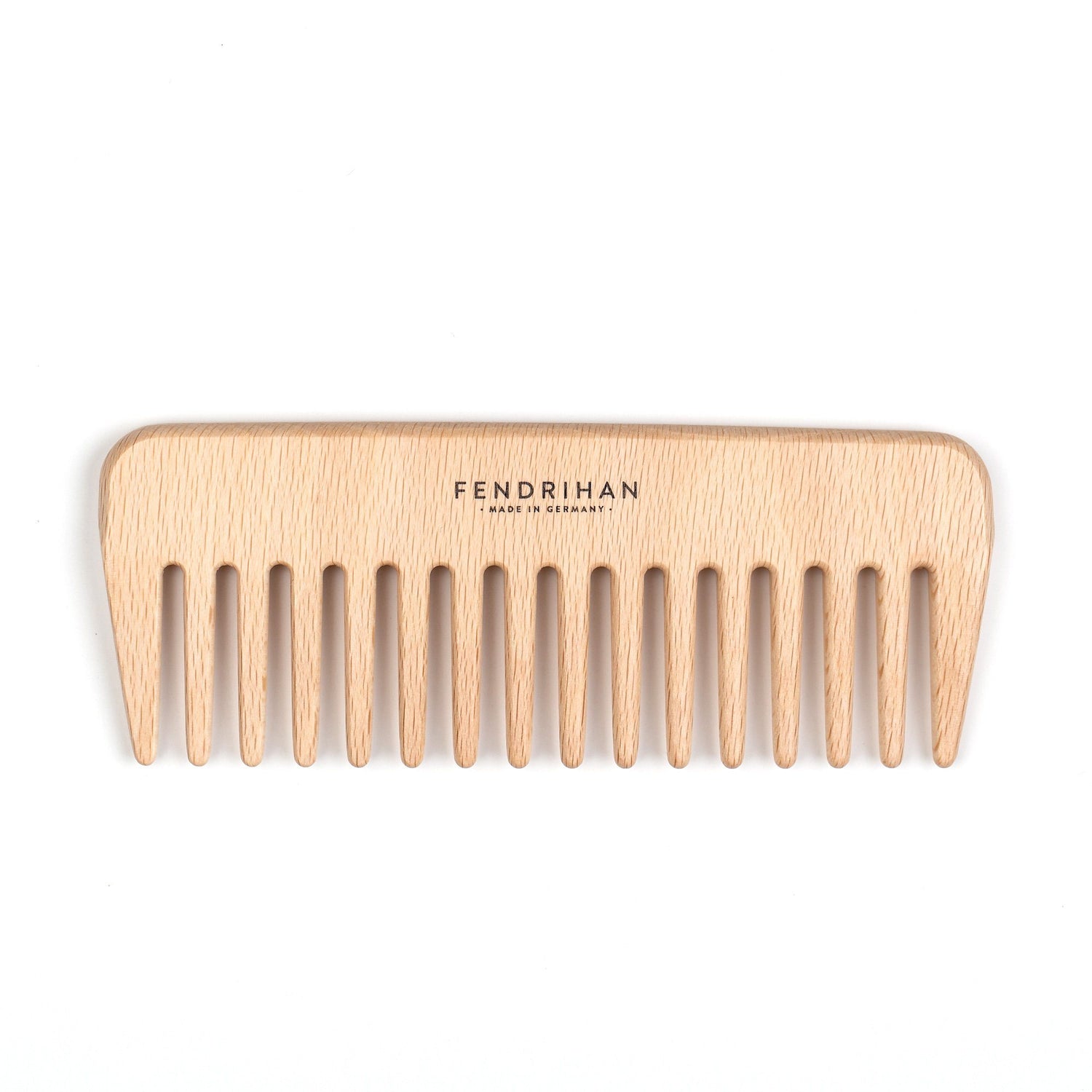 Fendrihan Beech Wood Styling Comb, Wide Teeth – Made in Germany Comb Fendrihan