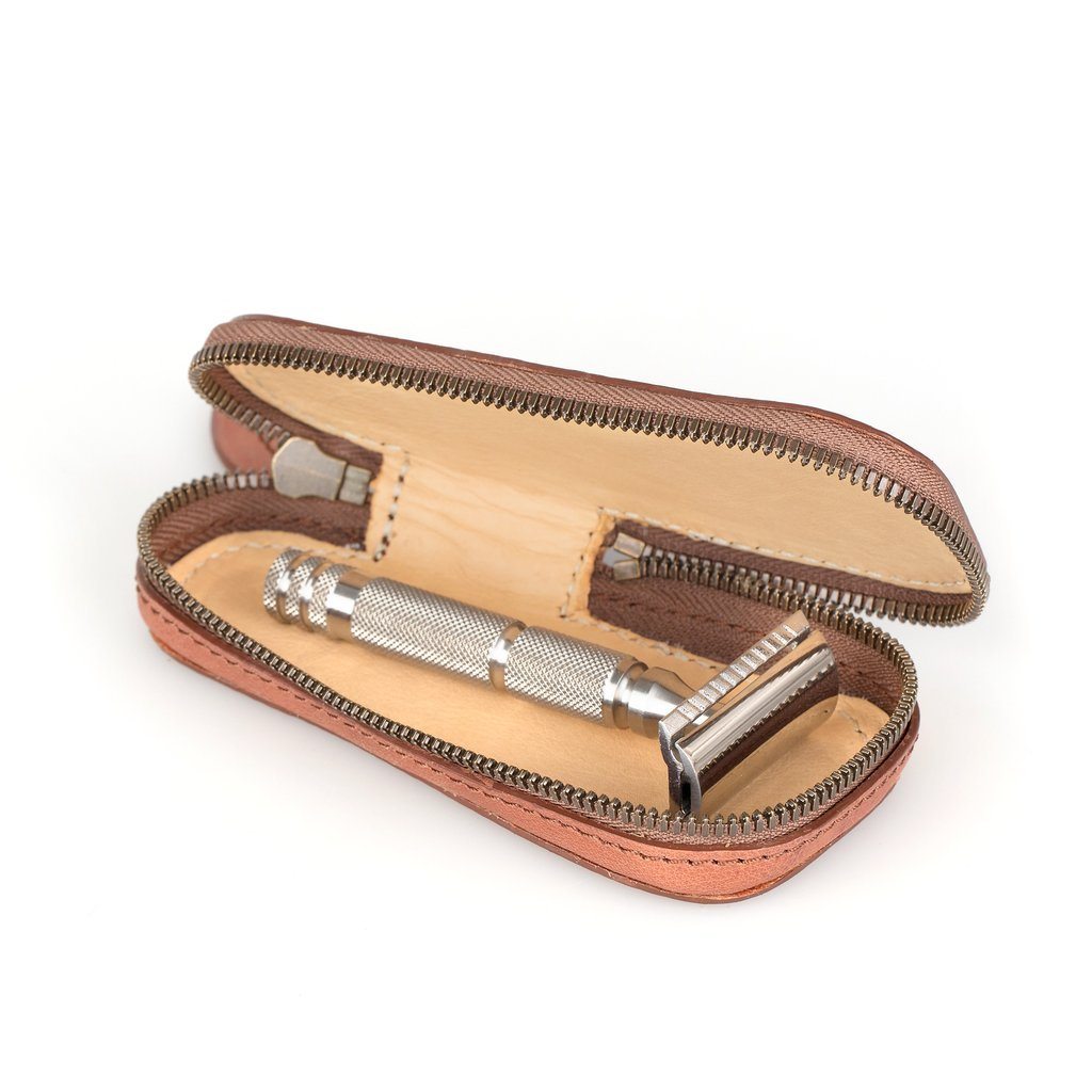 Fendrihan Ultimate Full Zip Leather Safety Razor Case by Ruitertassen Razor Case Fendrihan