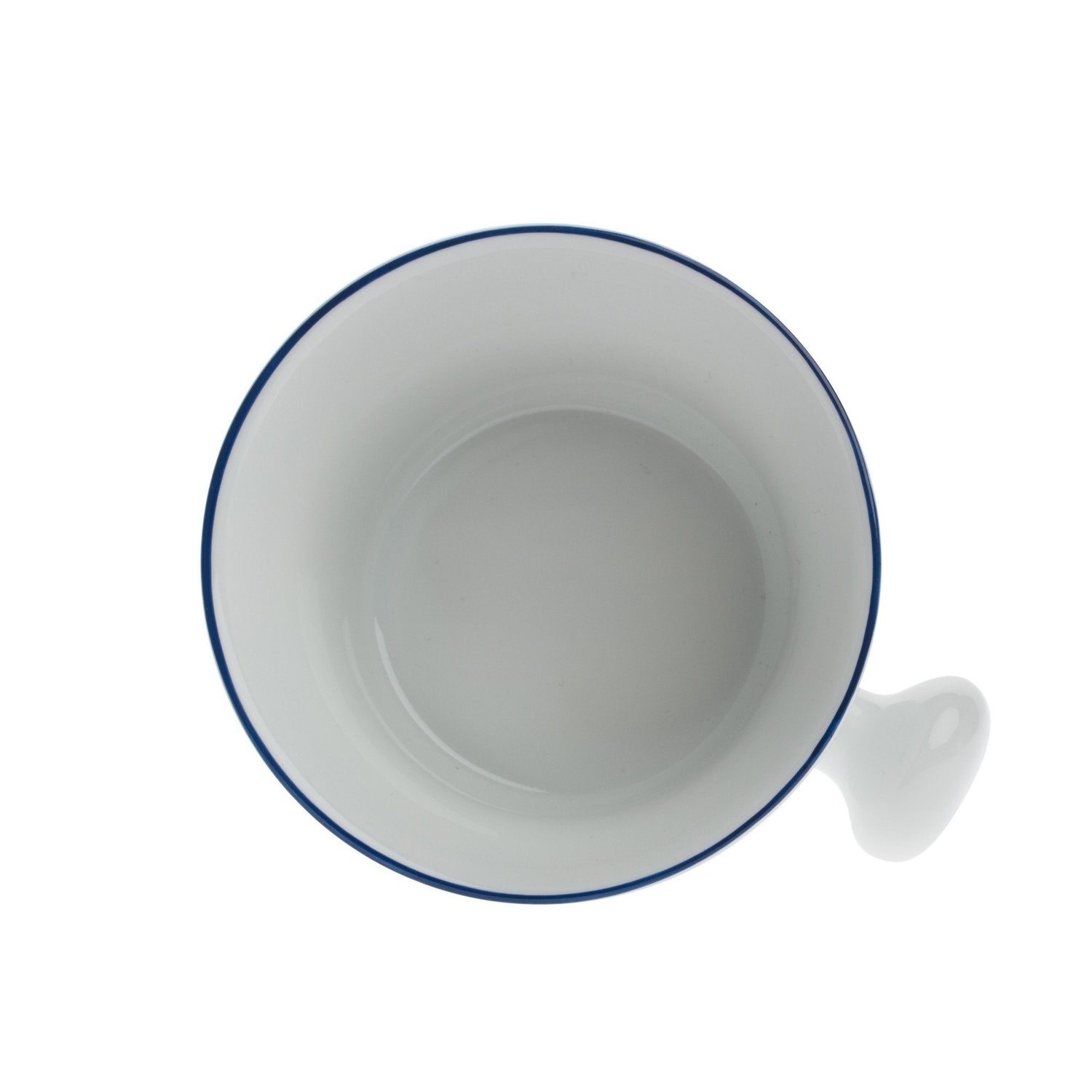 Fendrihan Porcelain Shaving Mug, Hand-Painted Rim Shaving Mug Fendrihan