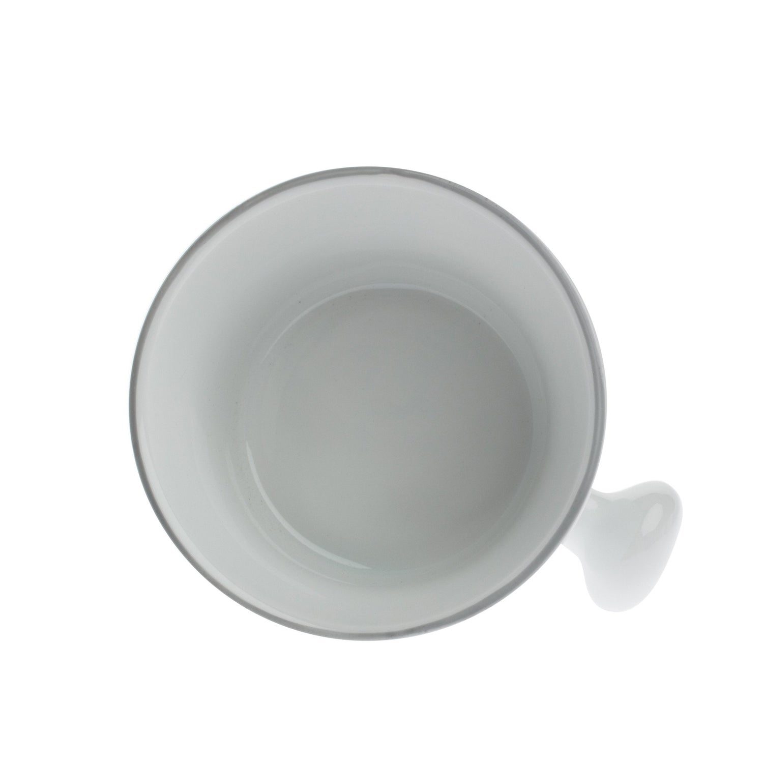 Fendrihan Porcelain Shaving Mug, Hand-Painted Rim Shaving Mug Fendrihan