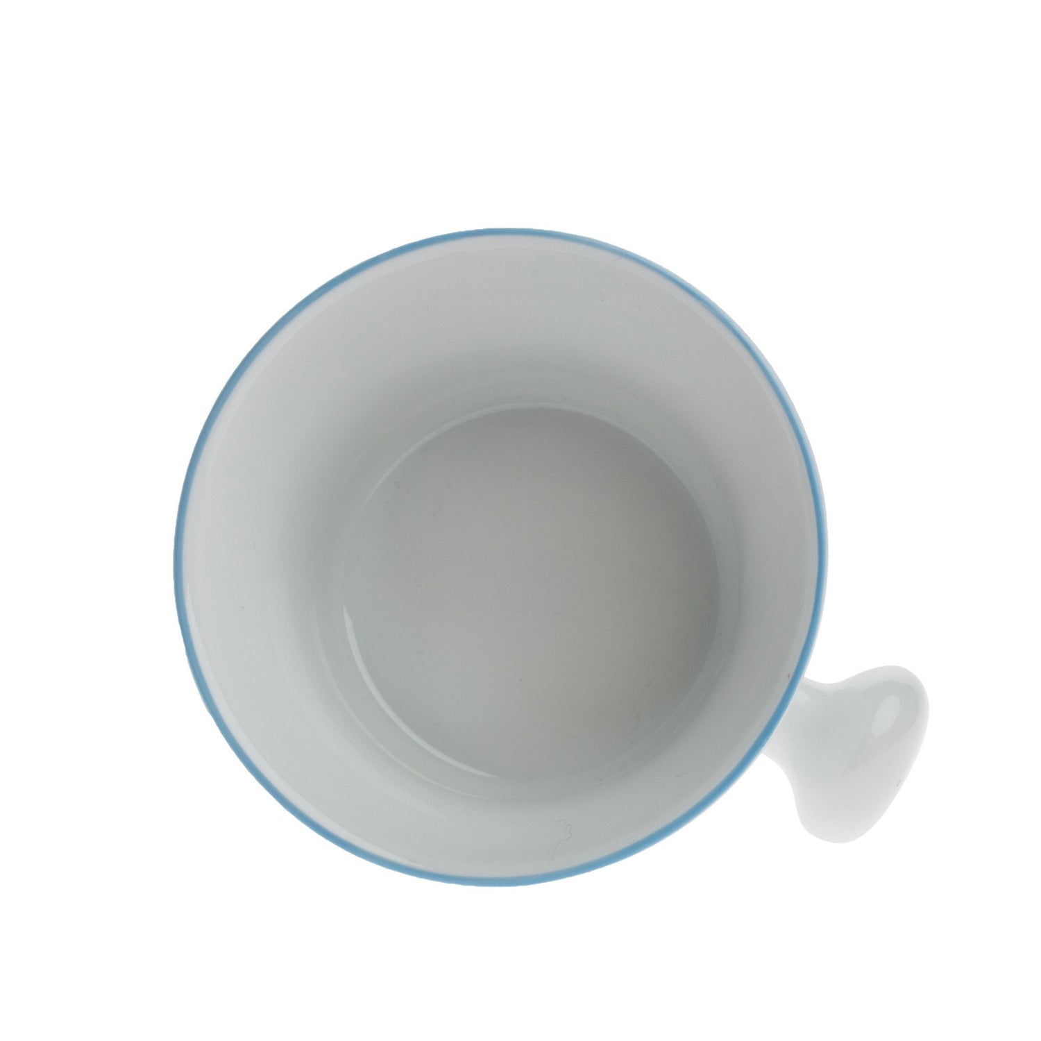 Fendrihan Porcelain Shaving Mug, Hand-Painted Rim Shaving Mug Fendrihan