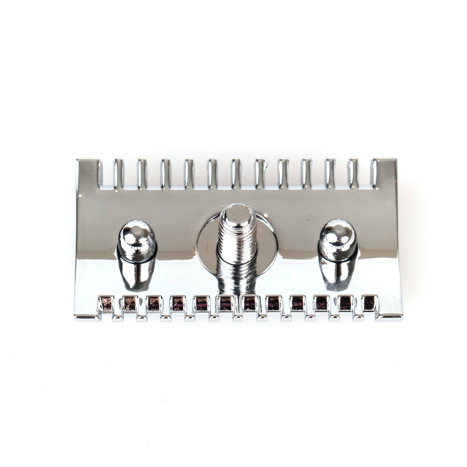 Fendrihan “Kingston” Open Comb Safety Razor Head, Chrome Double Edge Safety Razor Head Fendrihan
