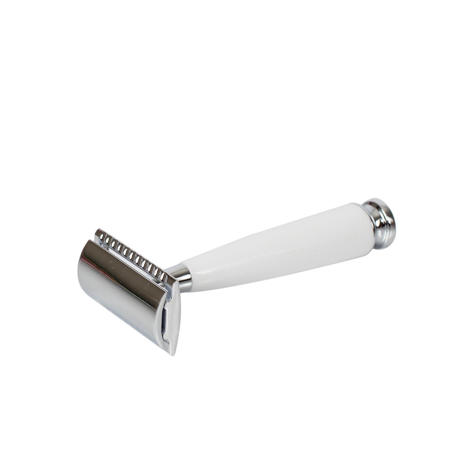True North Double Edge Safety Razor, White Double Edge Safety Razor Fendrihan