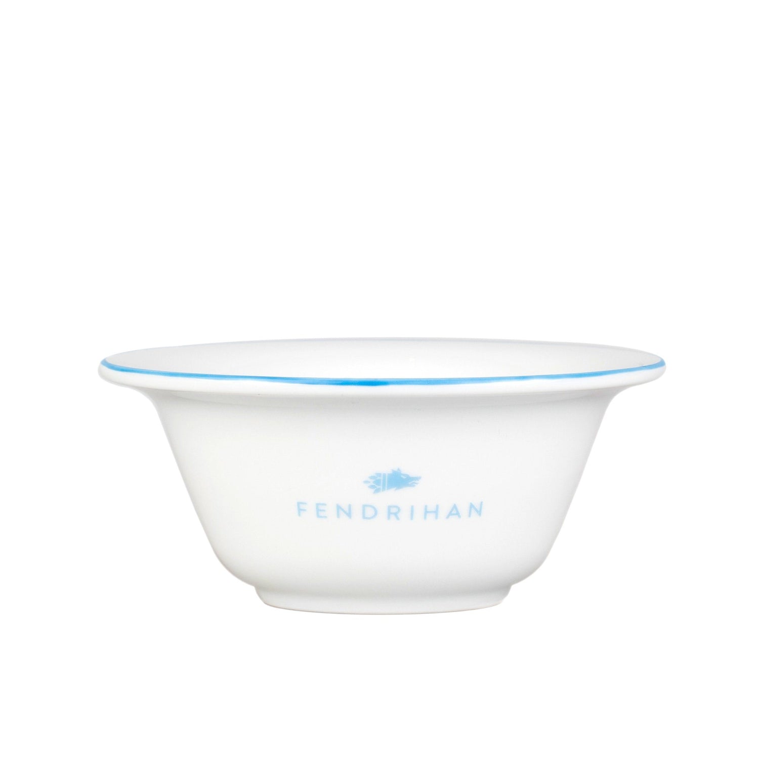 Fendrihan Porcelain Shaving Bowl, Hand-Painted Rim Shaving Bowl Fendrihan Light Blue