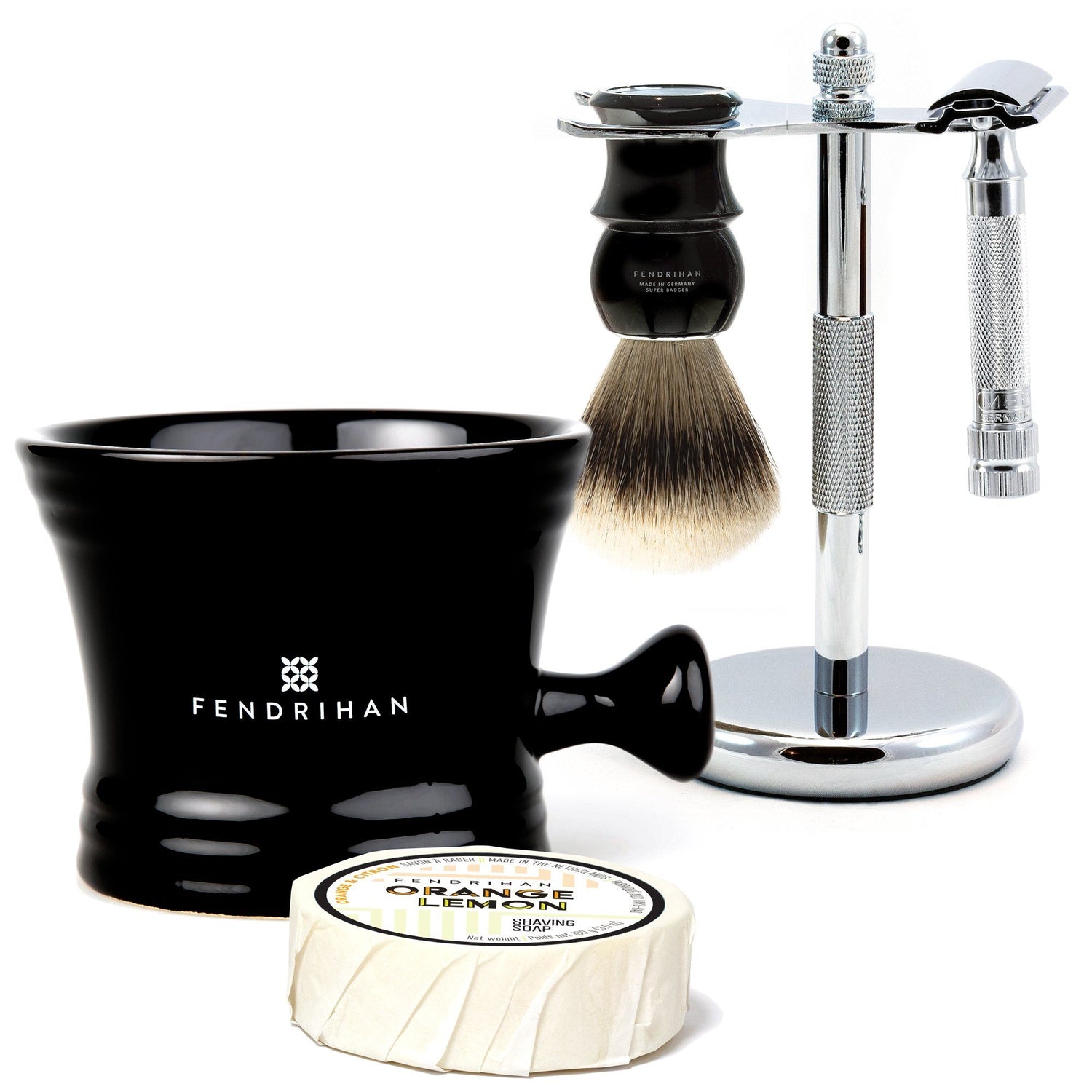 5-Piece Wet Shaving Set with Merkur HD 34C Razor, Save $40 Shaving Kit Fendrihan Black Coconut & Vanilla