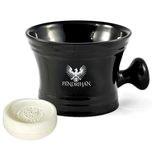 Classic Apothecary Shaving Mug + Edwin Jagger Shaving Soap Shaving Mug Fendrihan Aloe Vera Black