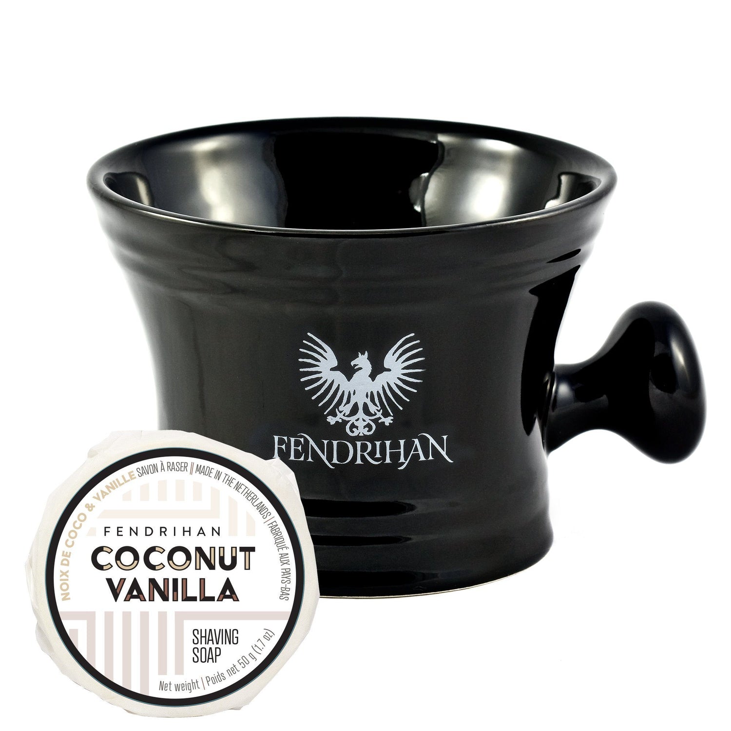 Classic Apothecary Shaving Mug + Fendrihan Shaving Soap, Save $10 Shaving Mug Fendrihan Coconut & Vanilla Black