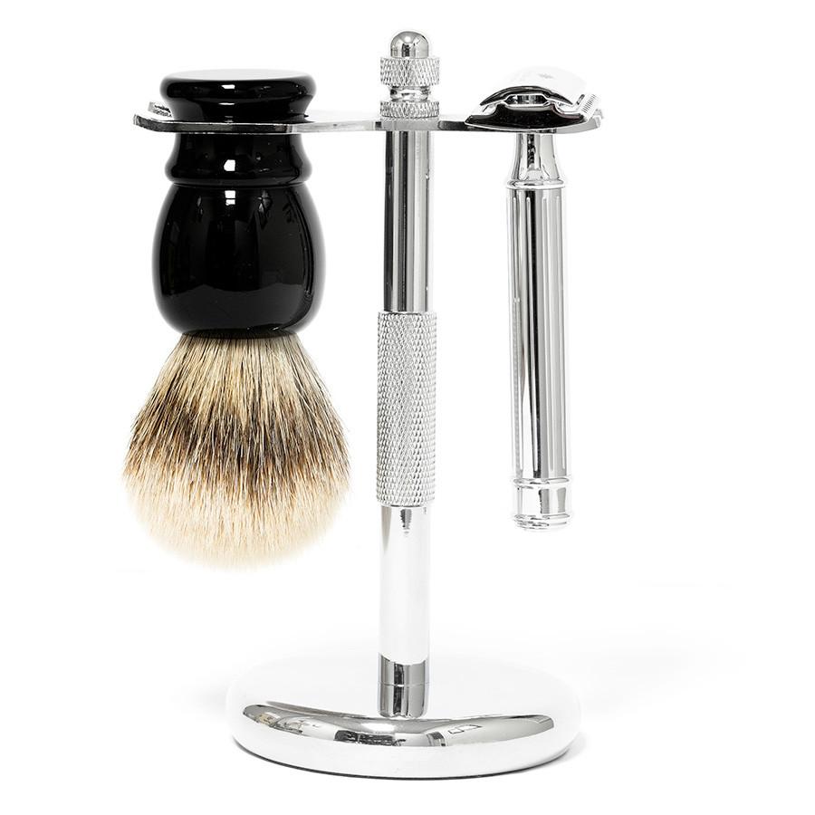 3-Piece Wet Shaving Set with Fendrihan Dacian Draco Safety Razor, Save $20 Shaving Kit Fendrihan Black