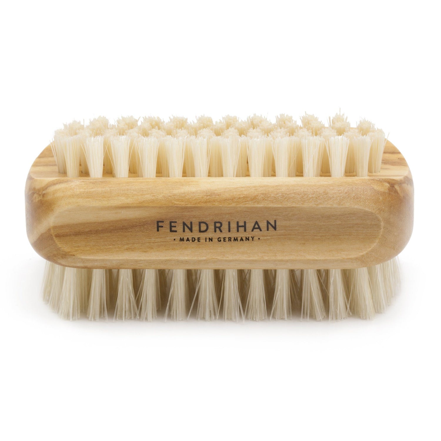 Olive Wood Hand and Nail Brush with Pure Natural Bristles - Made in Germany Nail Brush Fendrihan