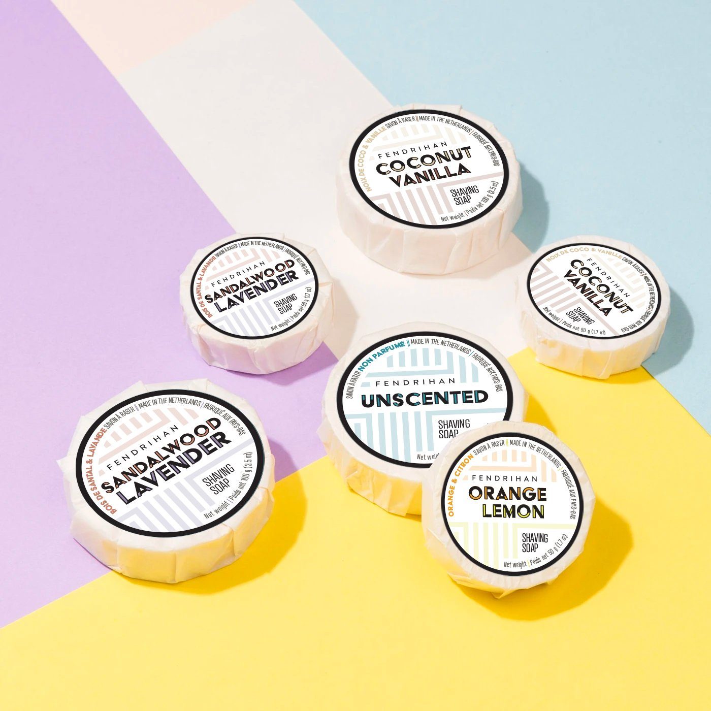 Fendrihan Unscented Shaving Soap, 50 g Shaving Soap Fendrihan