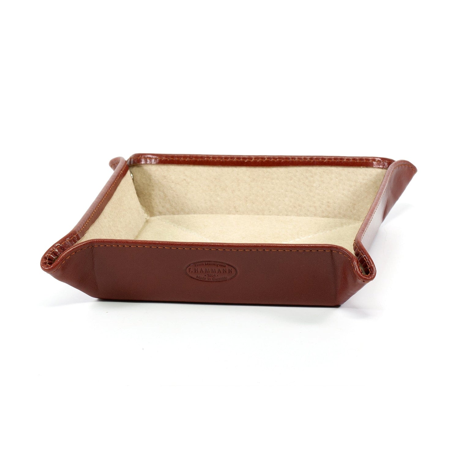 F. Hammann Leather Folding Travel Tray Travel Tray F. Hammann