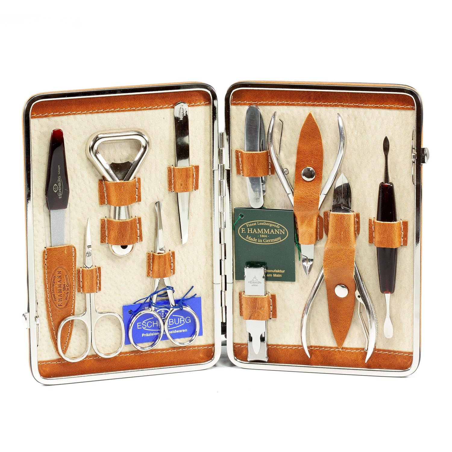 F. Hammann 10-Piece Manicure Set with Leather Case Manicure Set F. Hammann