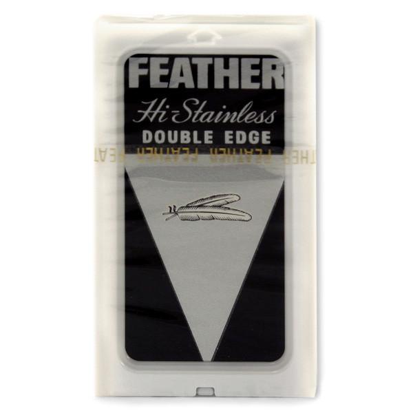 10 Black Feather Double-Edge Safety Razor Blades Razor Blades Feather