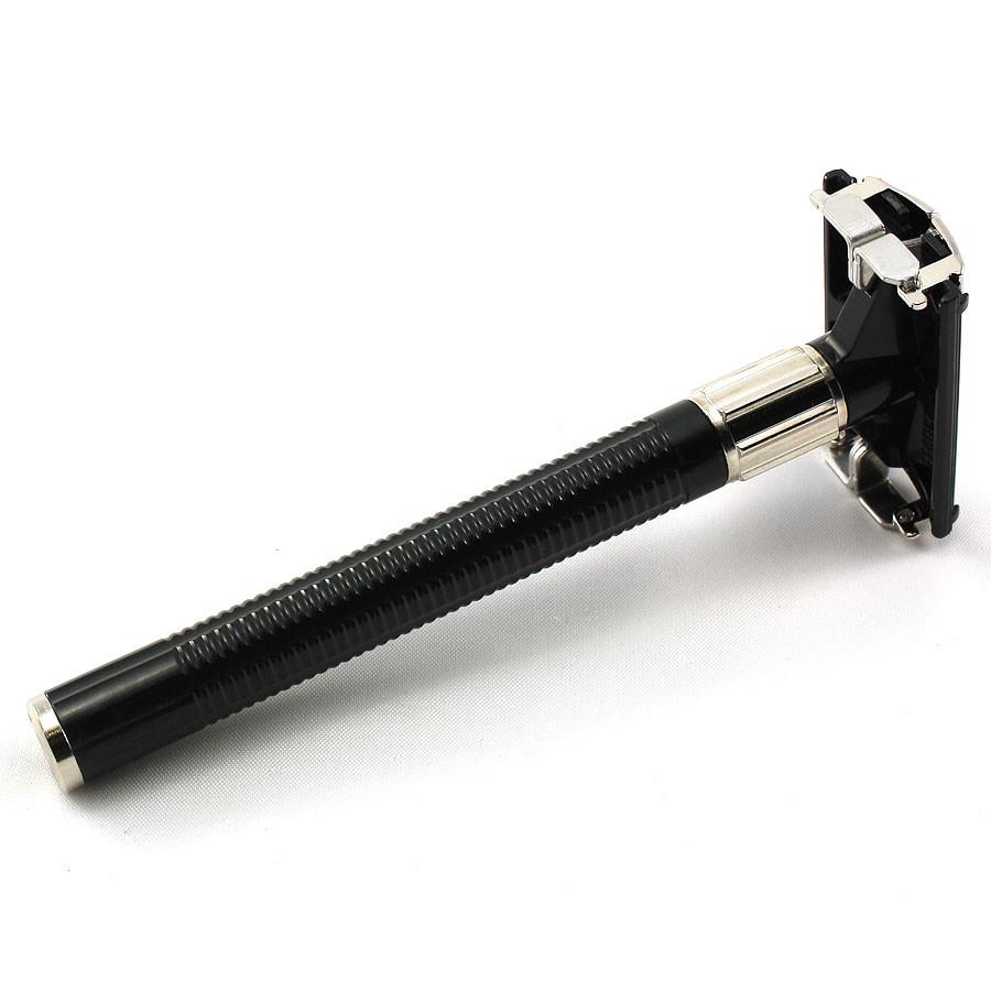 Feather Double-Edge Safety Razor, Butterfly Opening Double Edge Safety Razor Feather