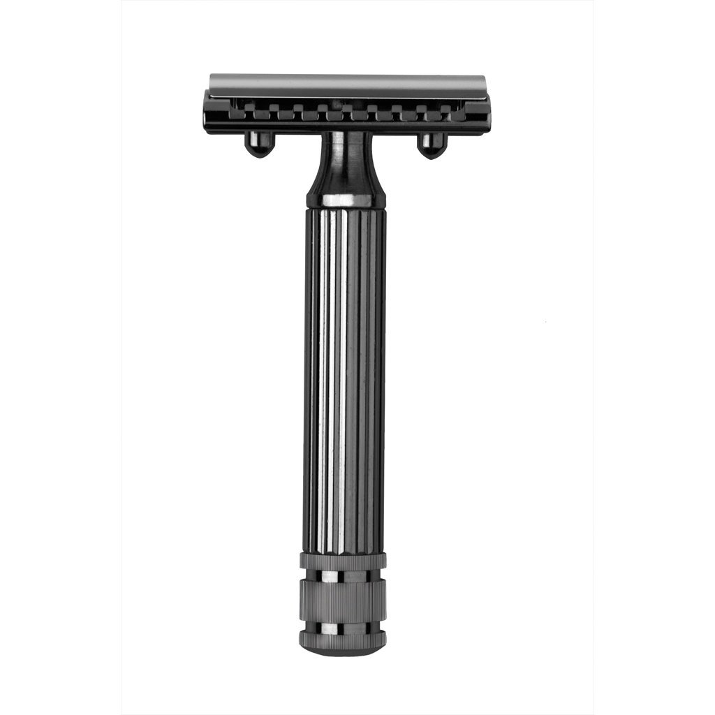 Fatip Classic Grande Double-Edge Safety Razor Double Edge Safety Razor Fatip Black Metal Closed