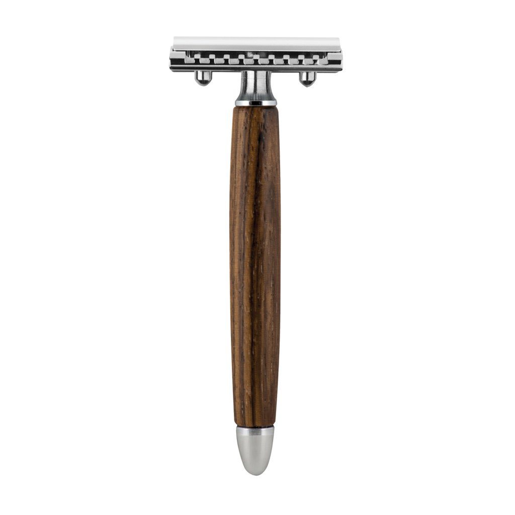 Fatip Wood Safety Razor Double Edge Safety Razor Fatip Zebra Wood Closed