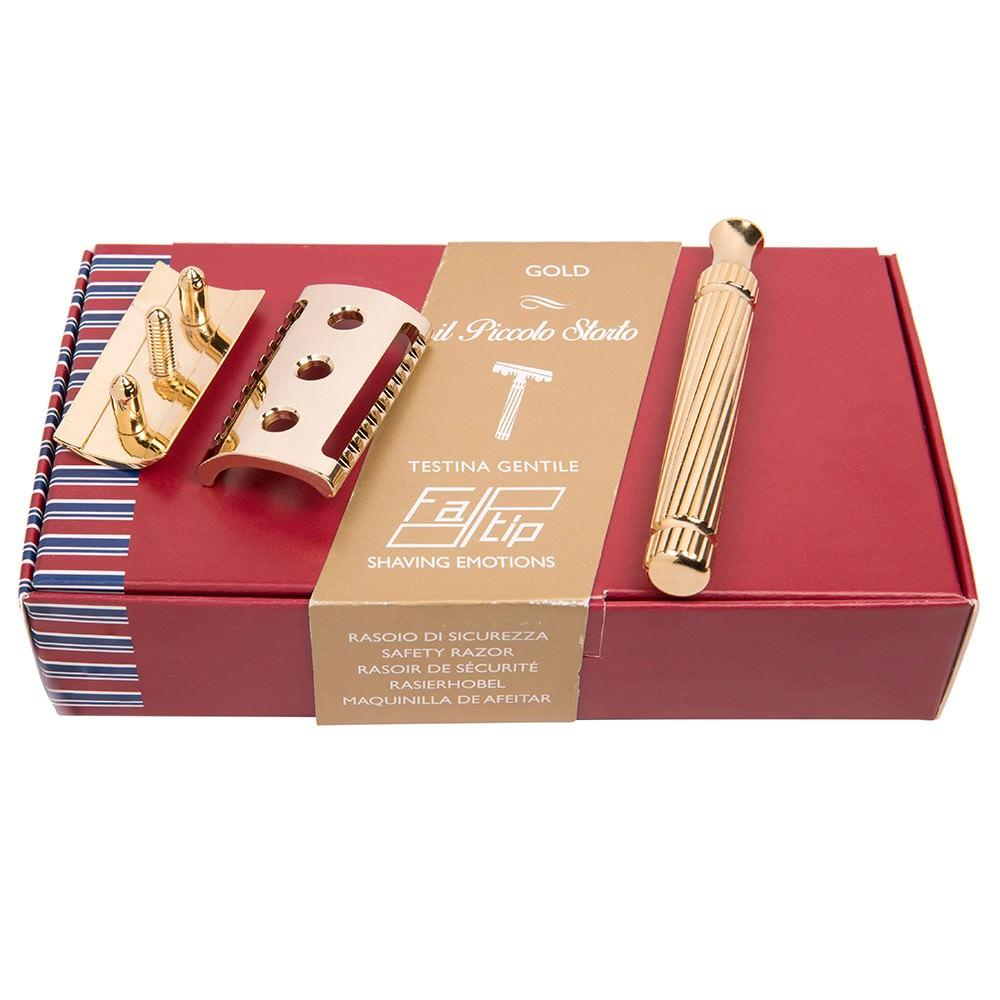 Fatip il Piccolo Storto Slant Closed Comb Safety Razor Double Edge Safety Razor Fatip