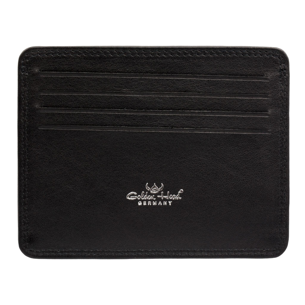 Golden Head Polo 8-Pocket Leather Credit Card Case Leather Wallet Golden Head Black 
