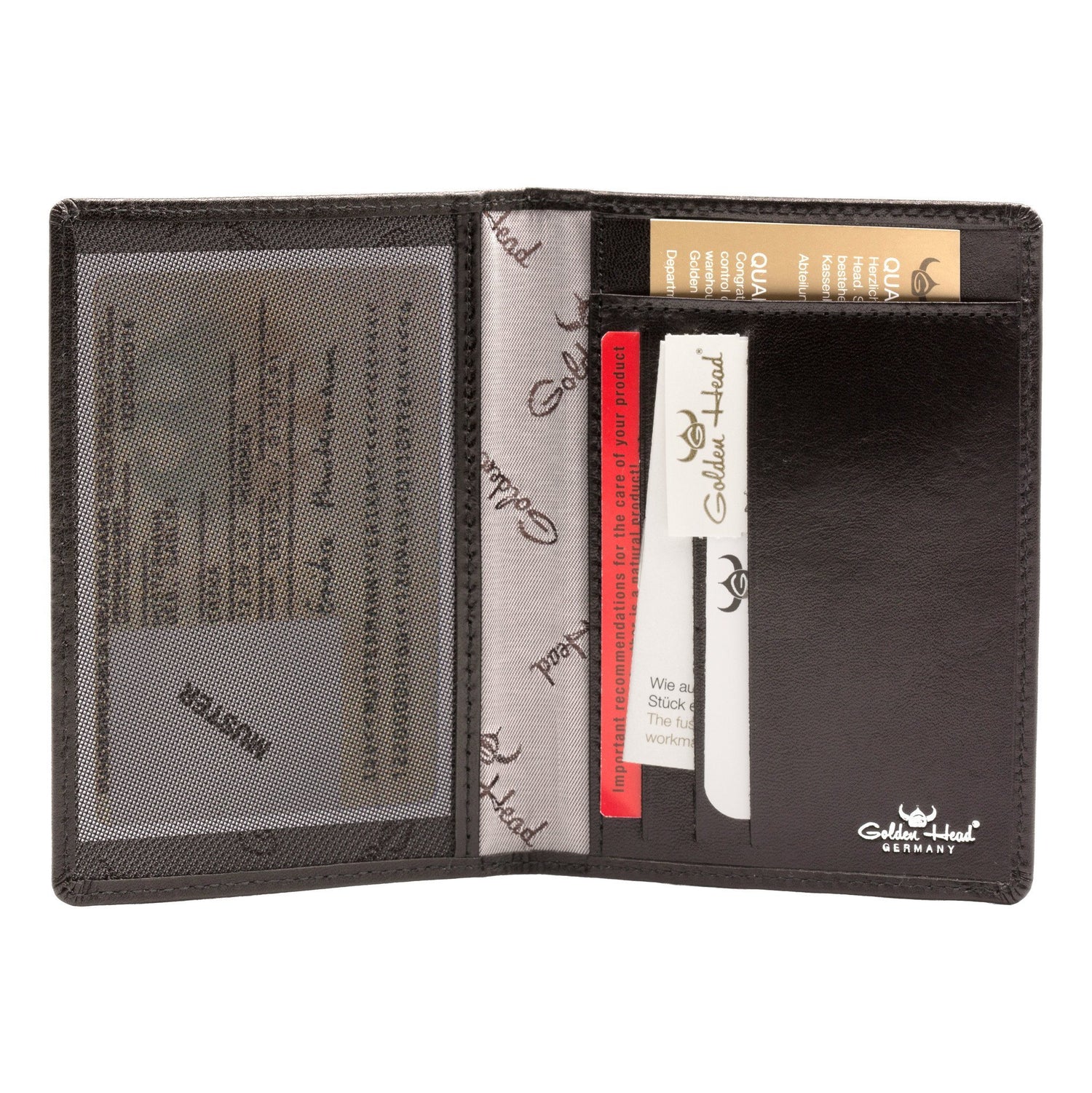 Golden Head Colorado Eco-Tanned 3 CC Leather ID Wallet Leather Wallet Golden Head