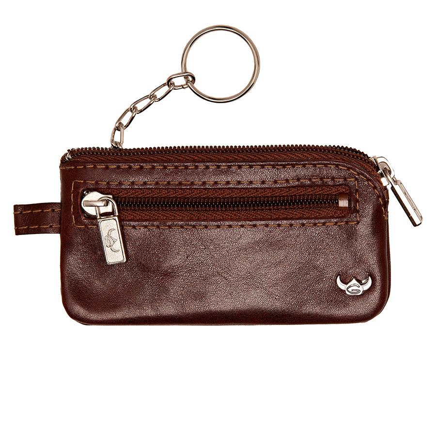 Golden Head Colorado Leather Zippered Key Holder Key Case Golden Head Tobacco