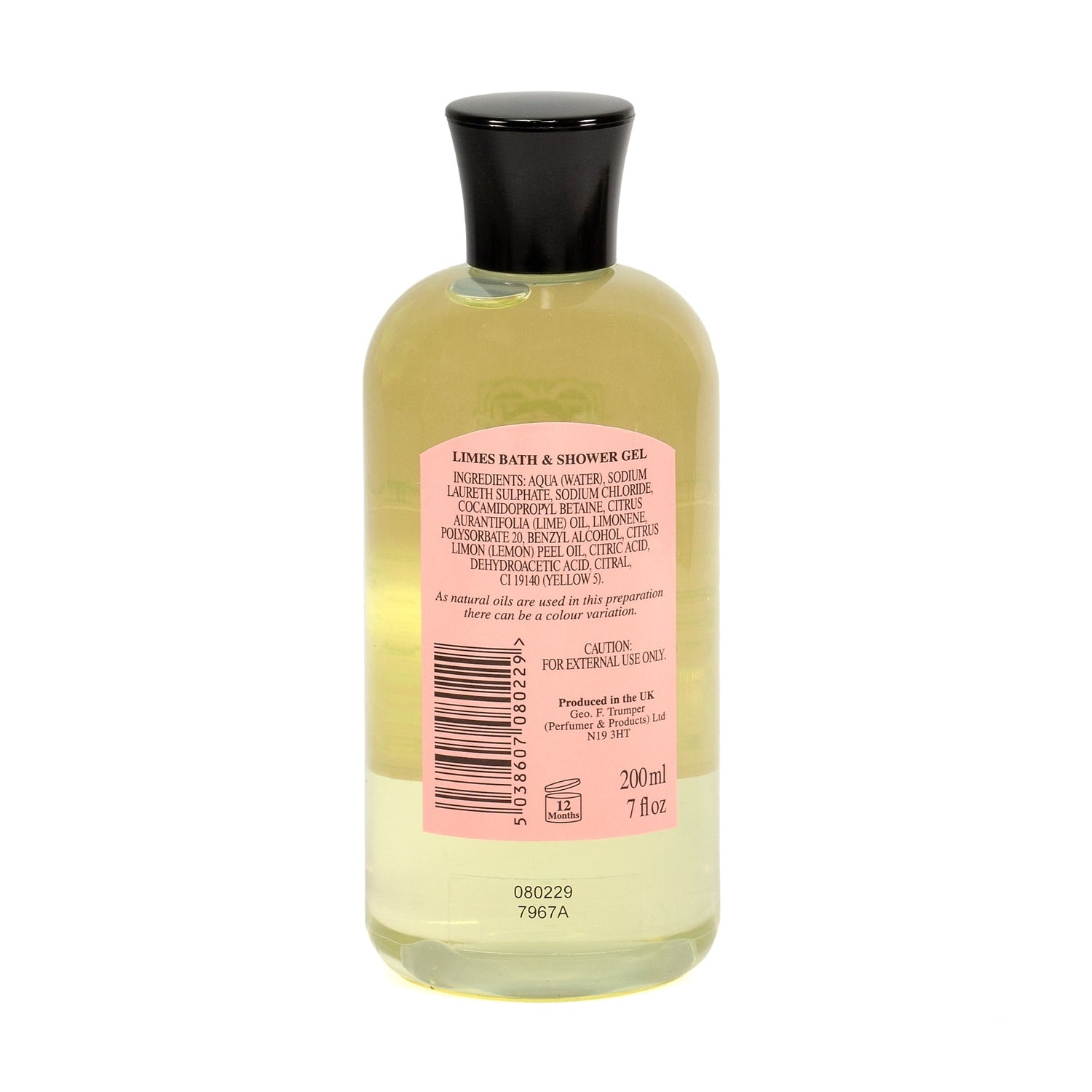 Geo. F. Trumper Extract of Limes Bath and Shower Gel Men's Body Wash Geo F. Trumper