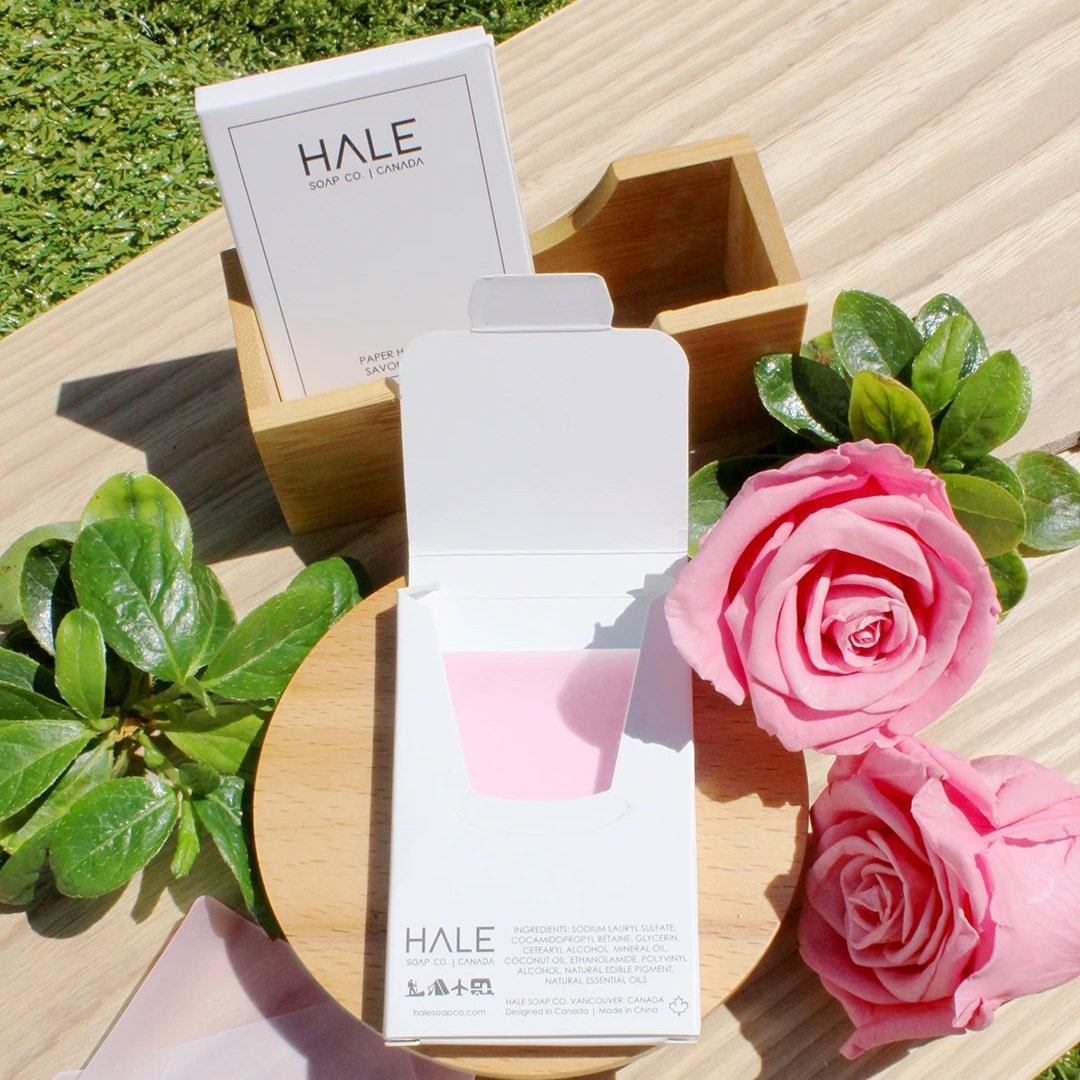 Hale Soap Co Paper Soap Bar Specialty Soap Hale Soap Co Wild Rose