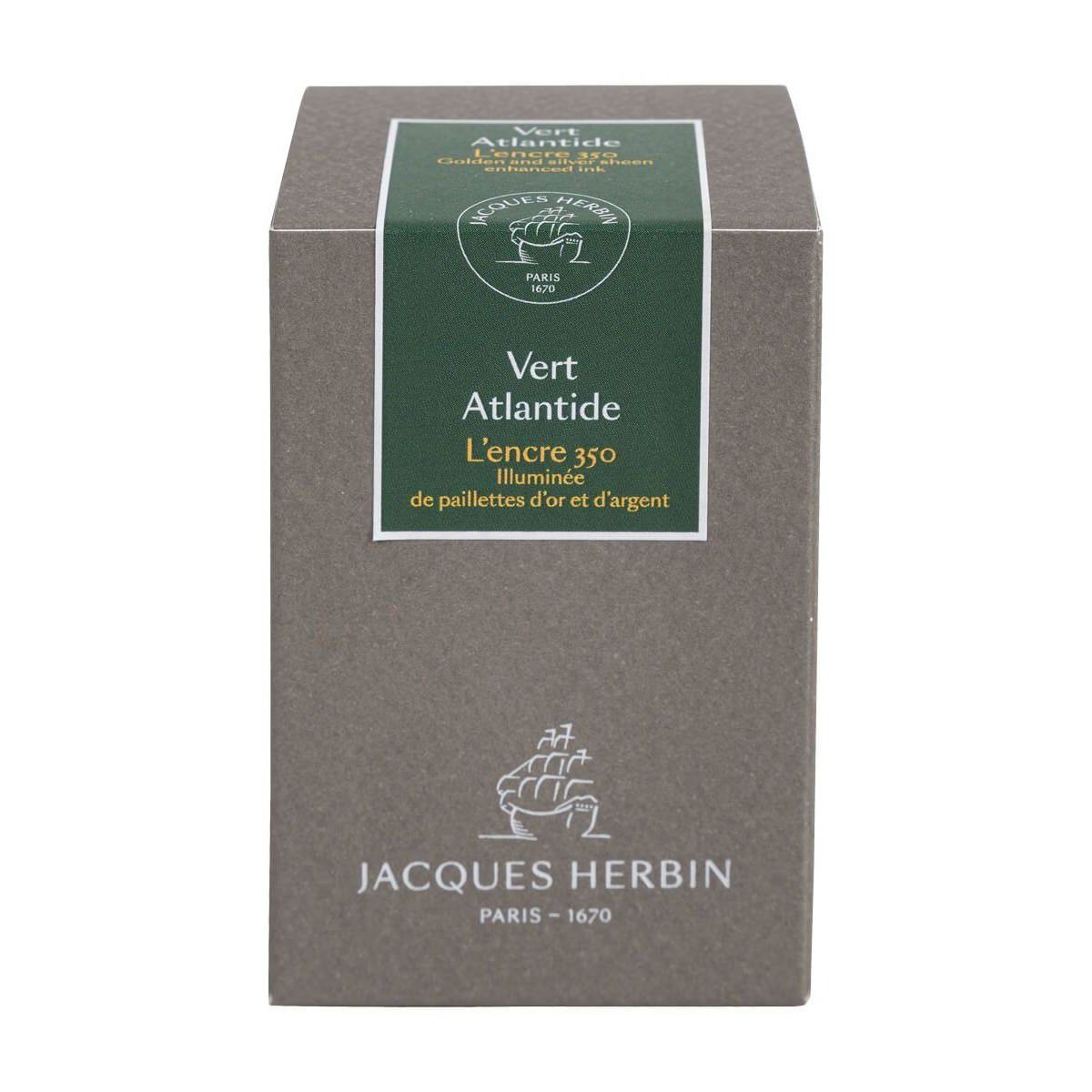 J. Herbin 350th Anniversary Vert Atlantide Fountain Pen Ink Bottle Ink Refill J. Herbin