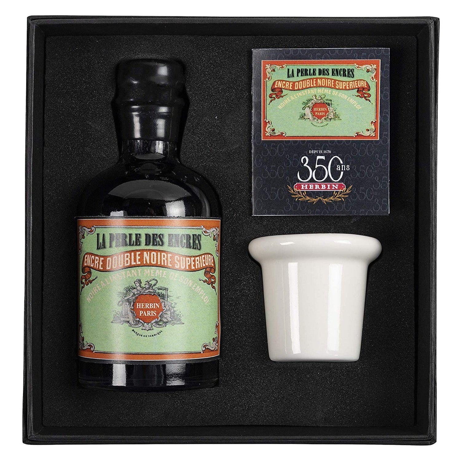 J. Herbin 350th Anniversary Fountain Pen Ink Set Ink Refill J. Herbin Black Pearl