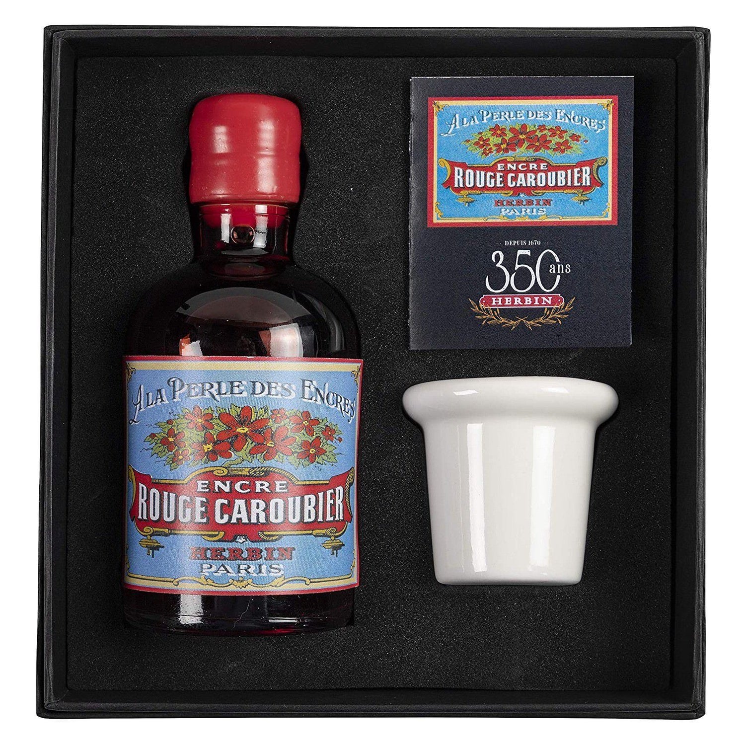 J. Herbin 350th Anniversary Fountain Pen Ink Set Ink Refill J. Herbin Red Carob