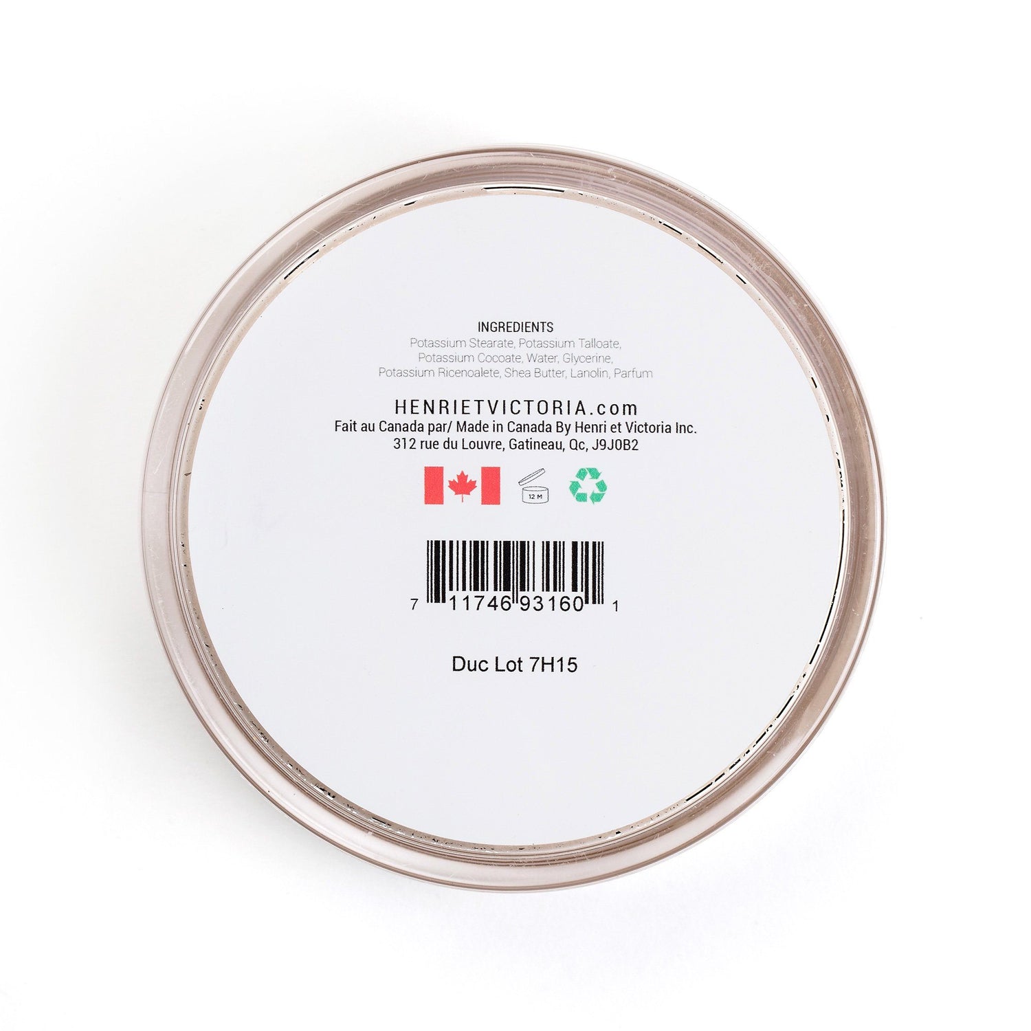 Henri et Victoria Triple Milled Artisan Shaving Soap Body Soap Henri et Victoria