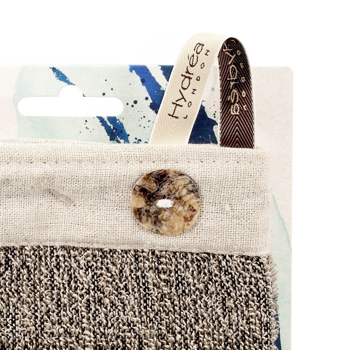 Hydrea London Sisal and Linen Exfoliating Spa Mitt Body Exfoliating Mitt The Natural Sea Sponge Co