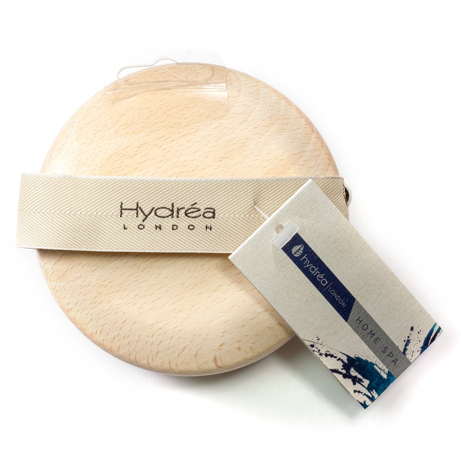 Hydrea London Beechwood Detox Brush with Pure Bristle and Rubber Nodules Bath Brush The Natural Sea Sponge Co
