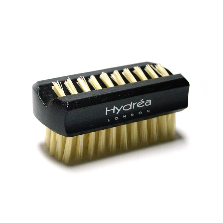 Hydrea London Dual-Sided Rosewood Nail Brush with Natural Bristle, Travel Size Nail Brush The Natural Sea Sponge Co
