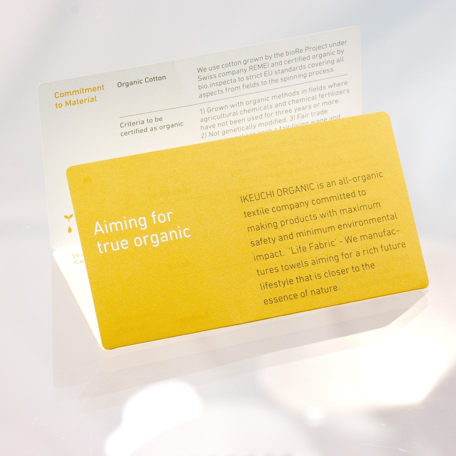 Ikeuchi Organic Fingertip Towel, Light Grey Washcloth Ikeuchi