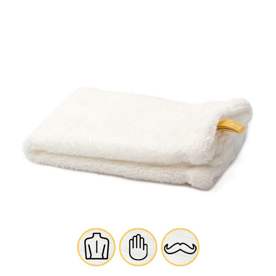 Ikeuchi Organic 520 Cotton Towel Towel Ikeuchi Washcloth (35 x 35 cm) White