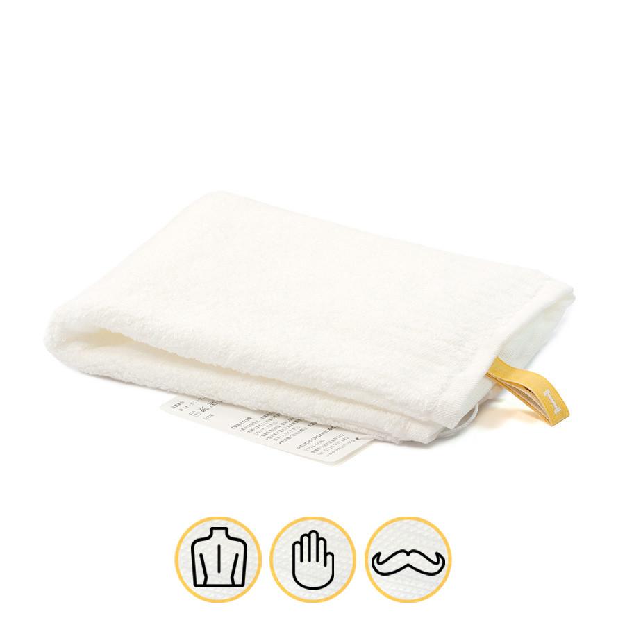 Ikeuchi Organic 732 Cotton Towel Towel Ikeuchi Washcloth (35 x 38 cm) White