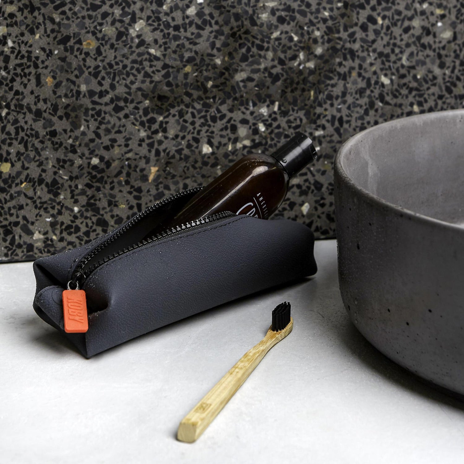 Tooletries The Koby Mini 100% Silicone Dopp Bag Toiletry Bag Tooletries