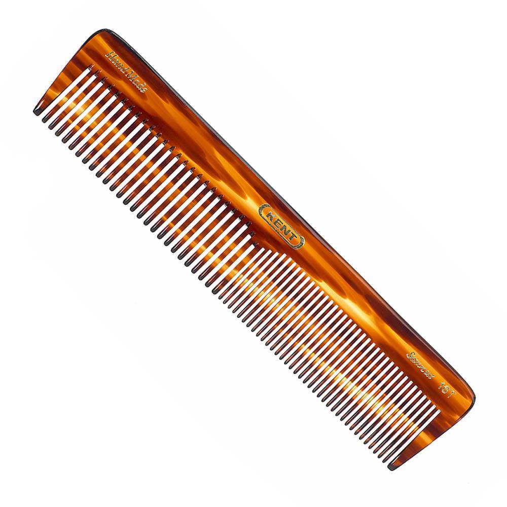 Kent 16T Large Size Coarse and Fine Toothed Hand-finished Comb Comb Kent