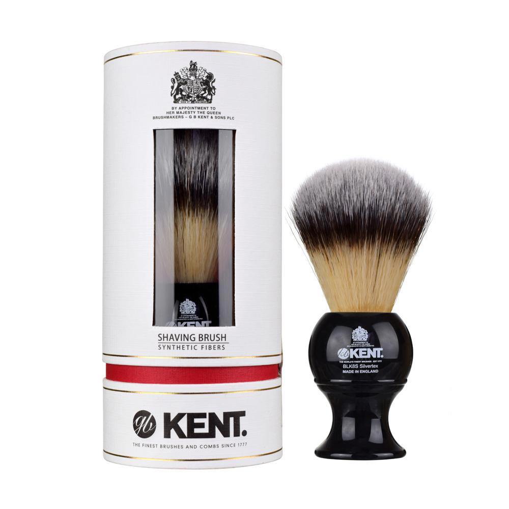 Kent BLK8S, Large Synthetic Shaving Brush Synthetic Bristles Shaving Brush Kent